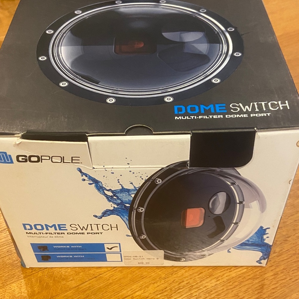 Dome Switch Multi-Filter Dome Port - Black NWT